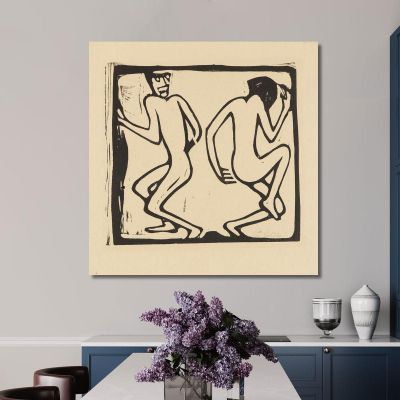 Two Dancing Christian Rohlfs cro93 canvas print 