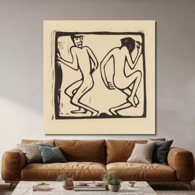 Two Dancing Christian Rohlfs cro93 canvas print 