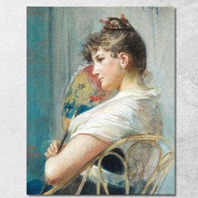 The Japanese Fan Eduard Veith evt26 canvas print 