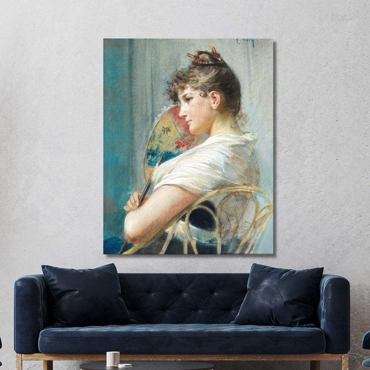 The Japanese Fan Eduard Veith evt26 canvas print 