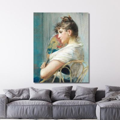The Japanese Fan Eduard Veith evt26 canvas print 