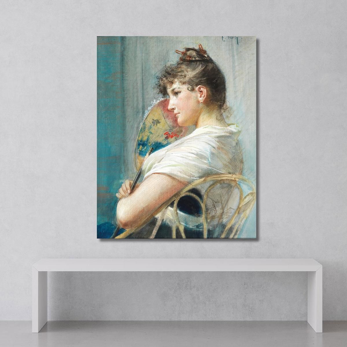 The Japanese Fan Eduard Veith evt26 canvas print 