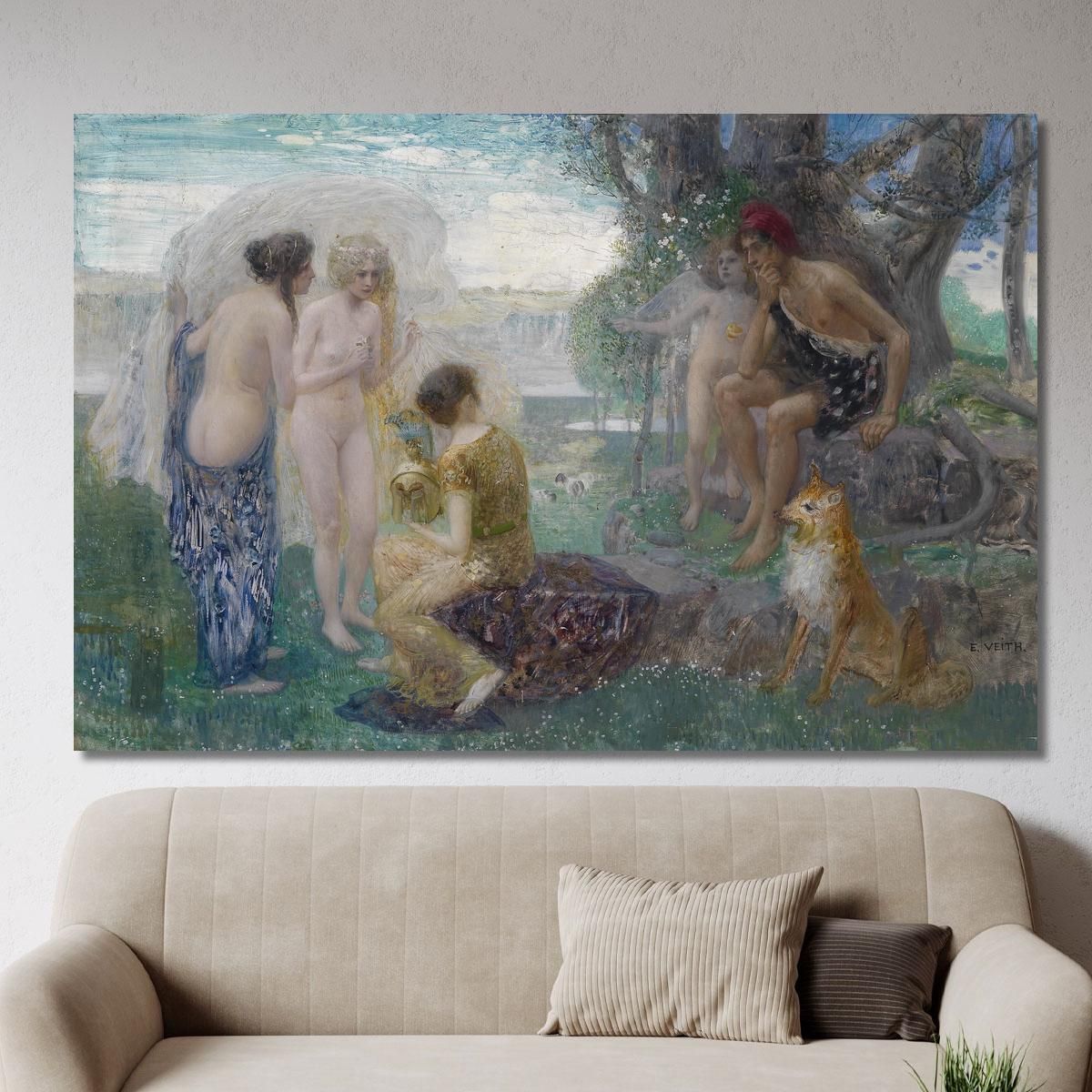 Judgment Of Paris Eduard Veith evt29 canvas print 