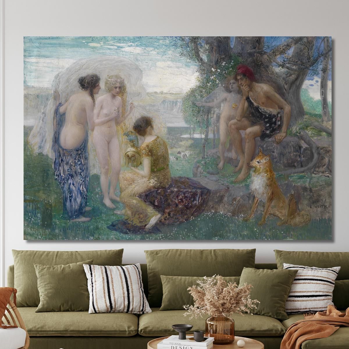Judgment Of Paris Eduard Veith evt29 canvas print 