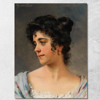 A Beautiful Venitian Woman Eugen von Blaas evb1 canvas print 