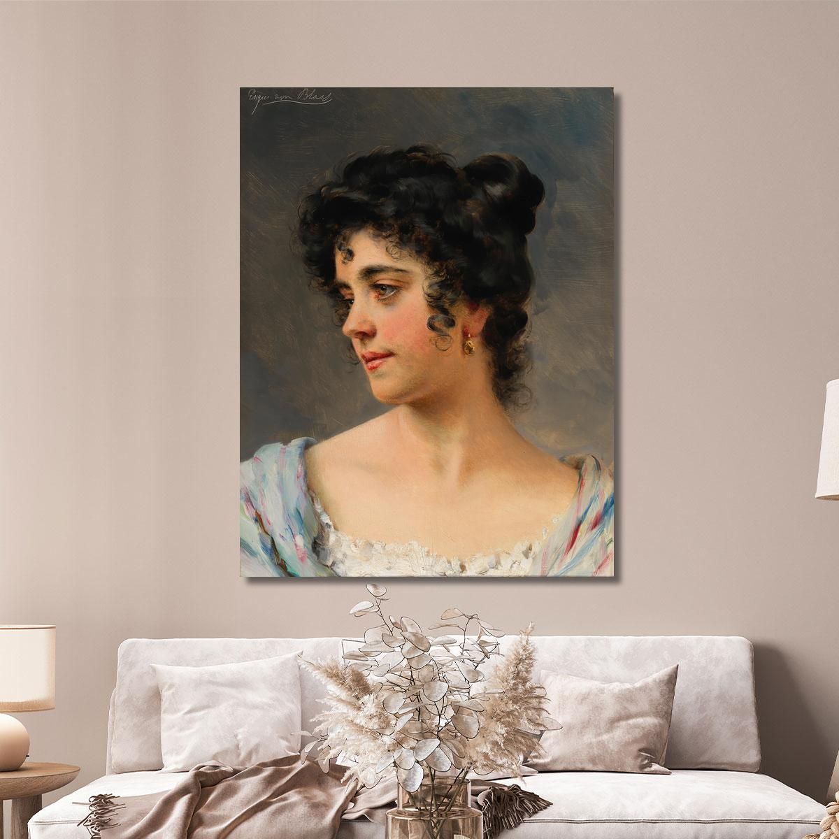 A Beautiful Venitian Woman Eugen von Blaas evb1 canvas print 