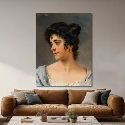 A Beautiful Venitian Woman Eugen von Blaas evb1 canvas print 