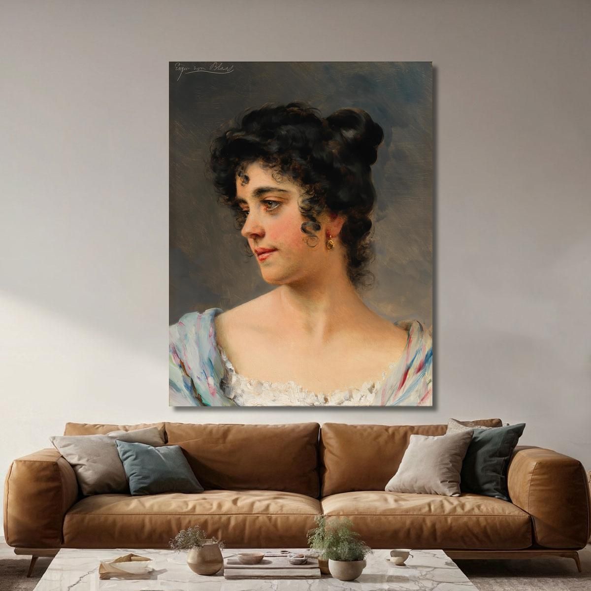 A Beautiful Venitian Woman Eugen von Blaas evb1 canvas print 