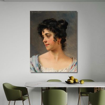 A Beautiful Venitian Woman Eugen von Blaas evb1 canvas print 