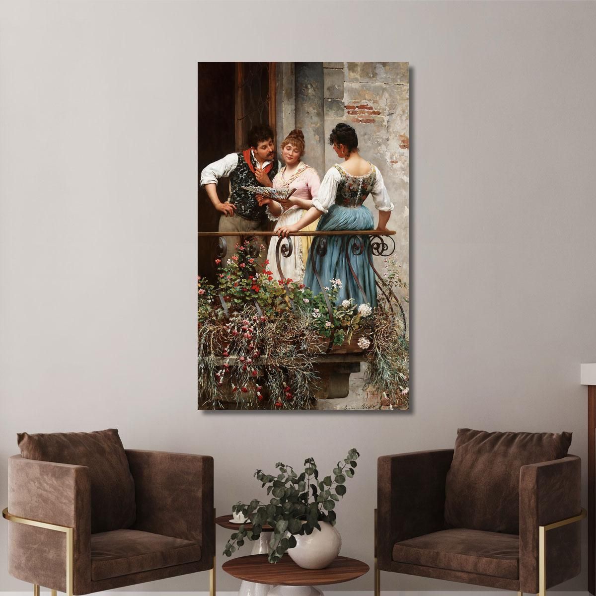 A Favourite Fan Eugen von Blaas evb3 canvas print 