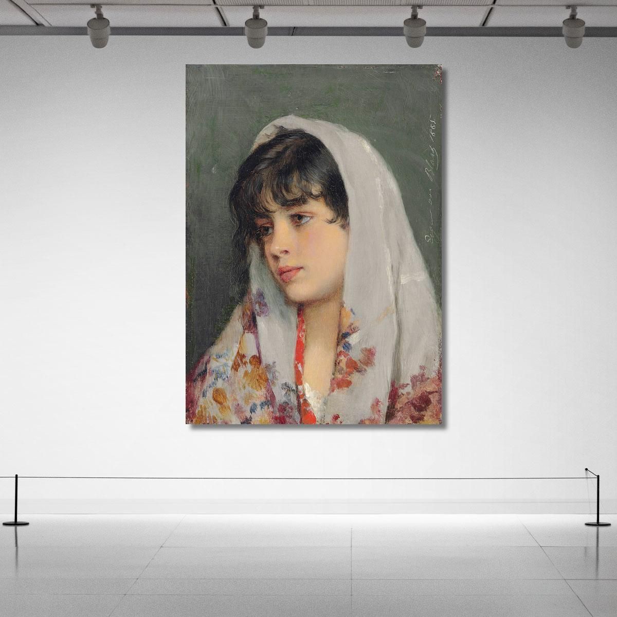 A Venetian Beauty Eugen von Blaas evb10 canvas print 