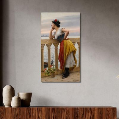 Anticipation Eugen von Blaas evb17 canvas print 