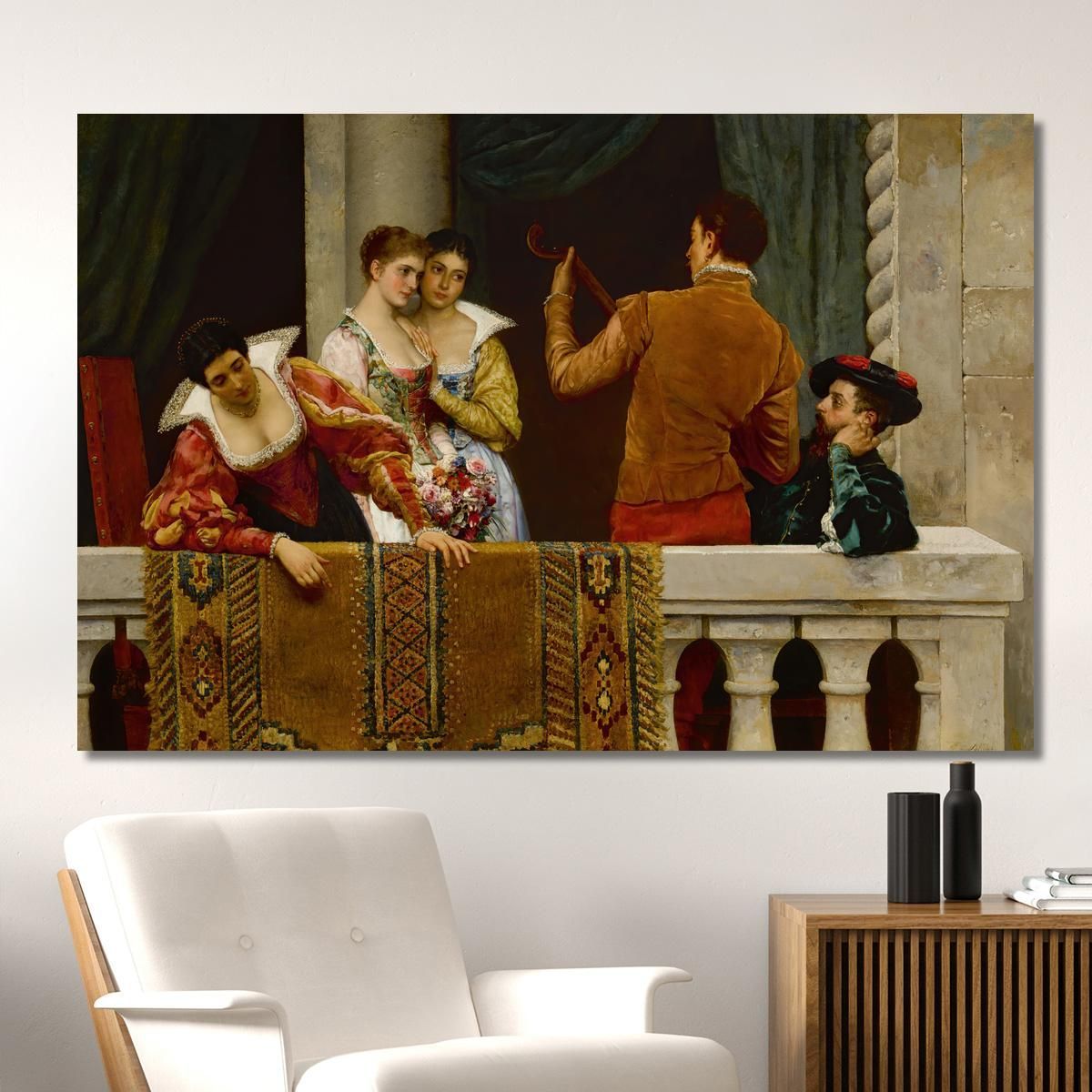 Festival Day Venice Eugen von Blaas evb30 canvas print 