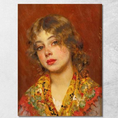 Gypsy Girl Eugen von Blaas evb39 canvas print