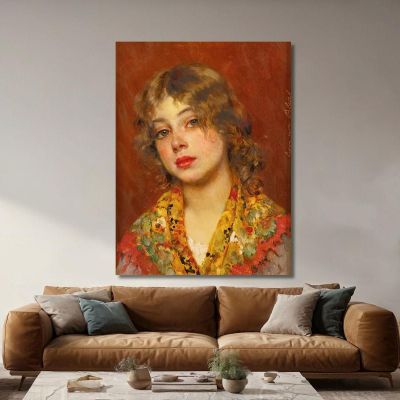 Gypsy Girl Eugen von Blaas evb39 canvas print 