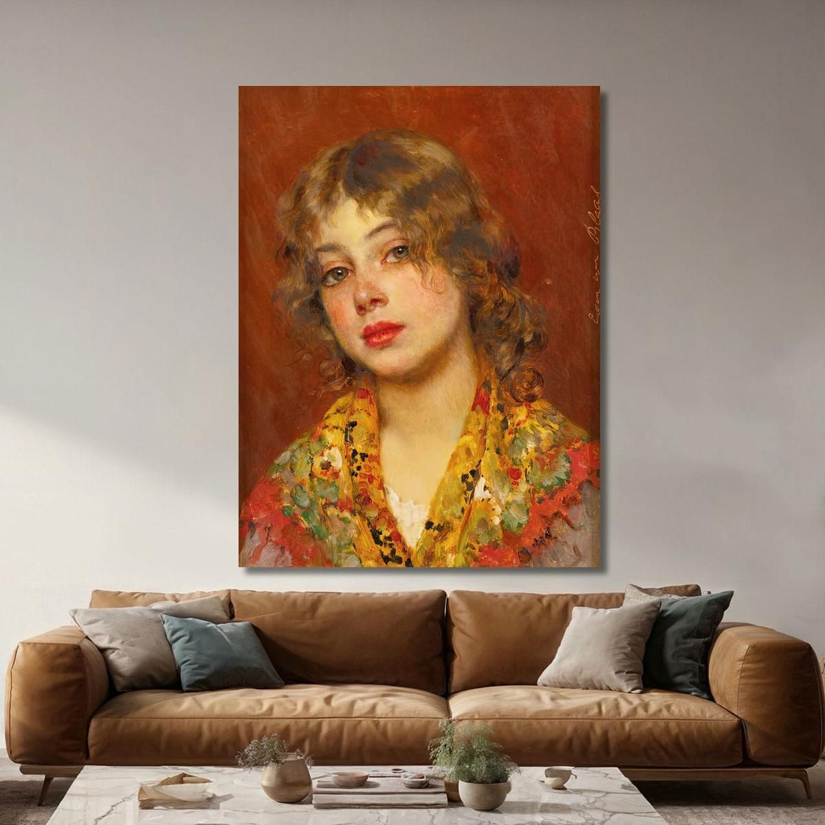 Gypsy Girl Eugen von Blaas evb39 canvas print 