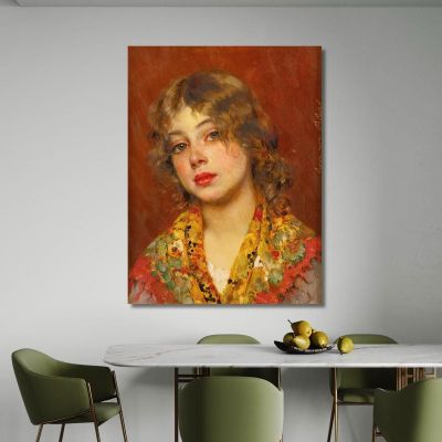 Gypsy Girl Eugen von Blaas evb39 canvas print 