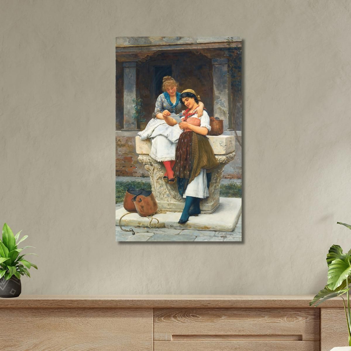 The Love Letter 3 Eugen von Blaas evb67 canvas print 