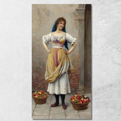 The Market Girl Eugen von Blaas evb70 canvas print 