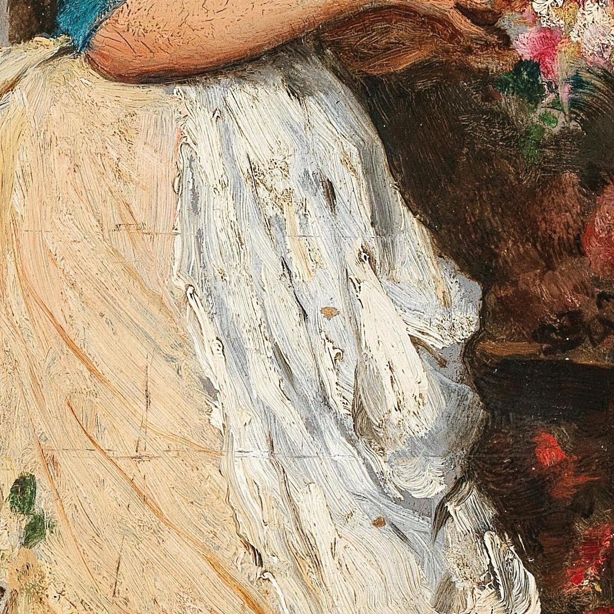 Venezianisches Blumenmädchen Eugen von Blaas evb76 canvas print