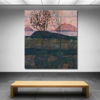 Setting Sun Egon Schiele esh2 canvas print 