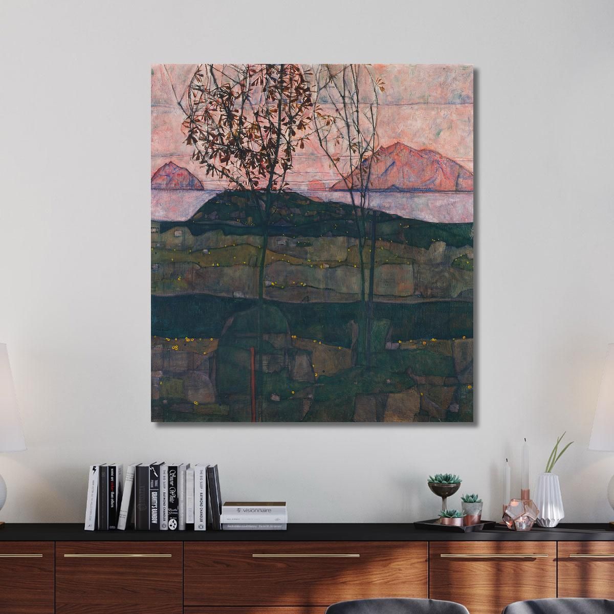 Setting Sun Egon Schiele esh2 canvas print 