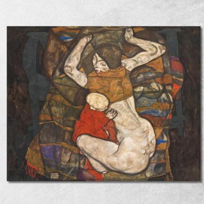 Young Mother Egon Schiele esh9 canvas print 