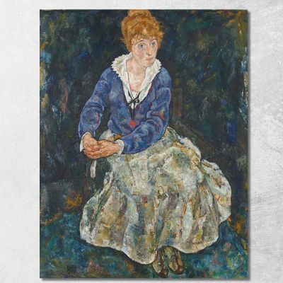 Portrait Of The Artist'S Wife Edith Schiele Egon Schiele esh21 canvas print 