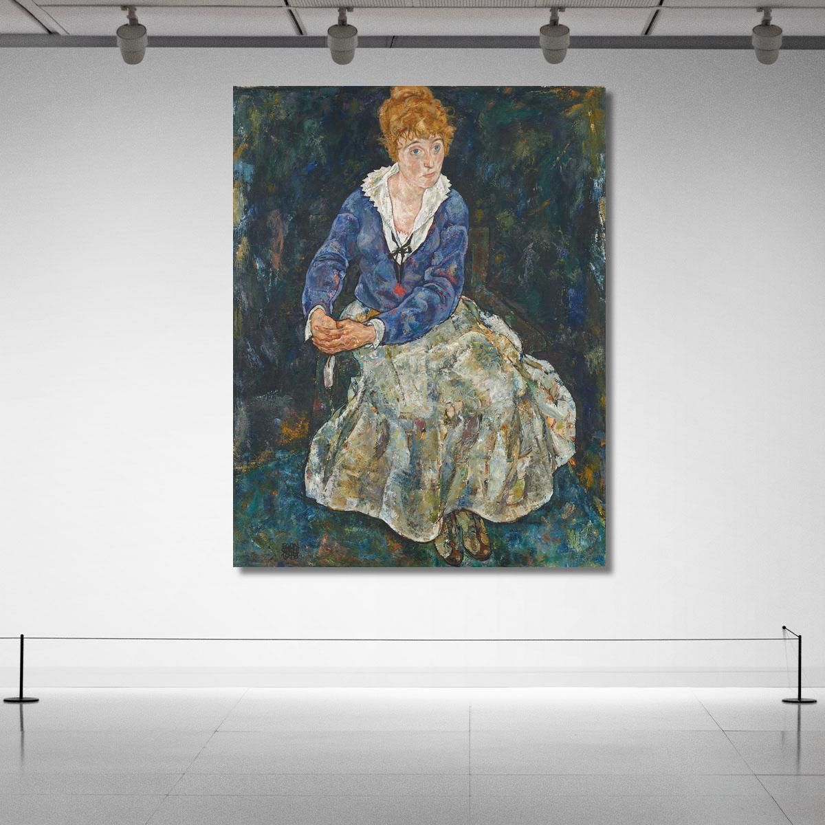 Portrait Of The Artist'S Wife Edith Schiele Egon Schiele esh21 canvas print 