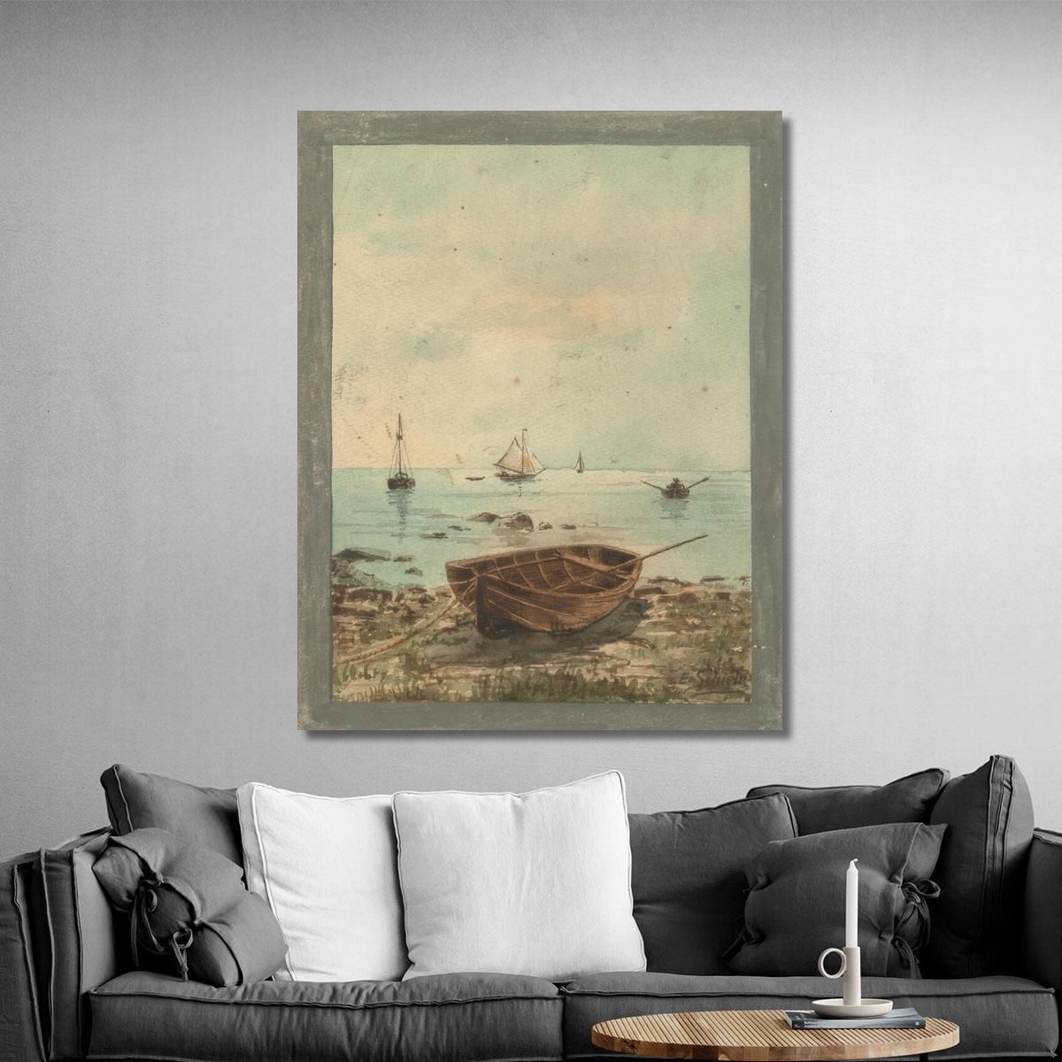 Boats Egon Schiele esh27 canvas print 