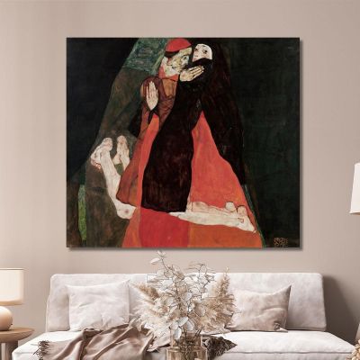 Cardinal And Nun (Caress) Egon Schiele esh28 canvas print 