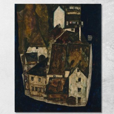 Dead City Iii (City On The Blue River Iii) Egon Schiele esh38 canvas print 