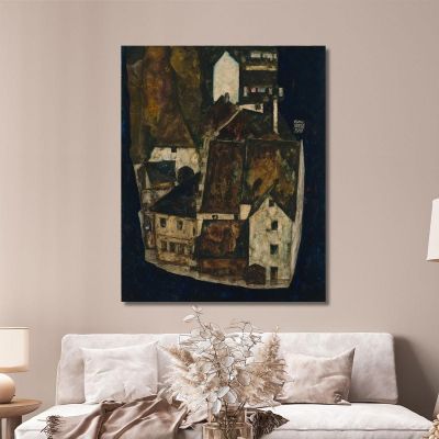 Dead City Iii (City On The Blue River Iii) Egon Schiele esh38 canvas print 