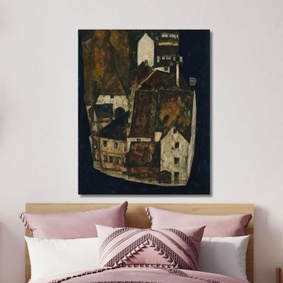 Dead City Iii (City On The Blue River Iii) Egon Schiele esh38 canvas print 