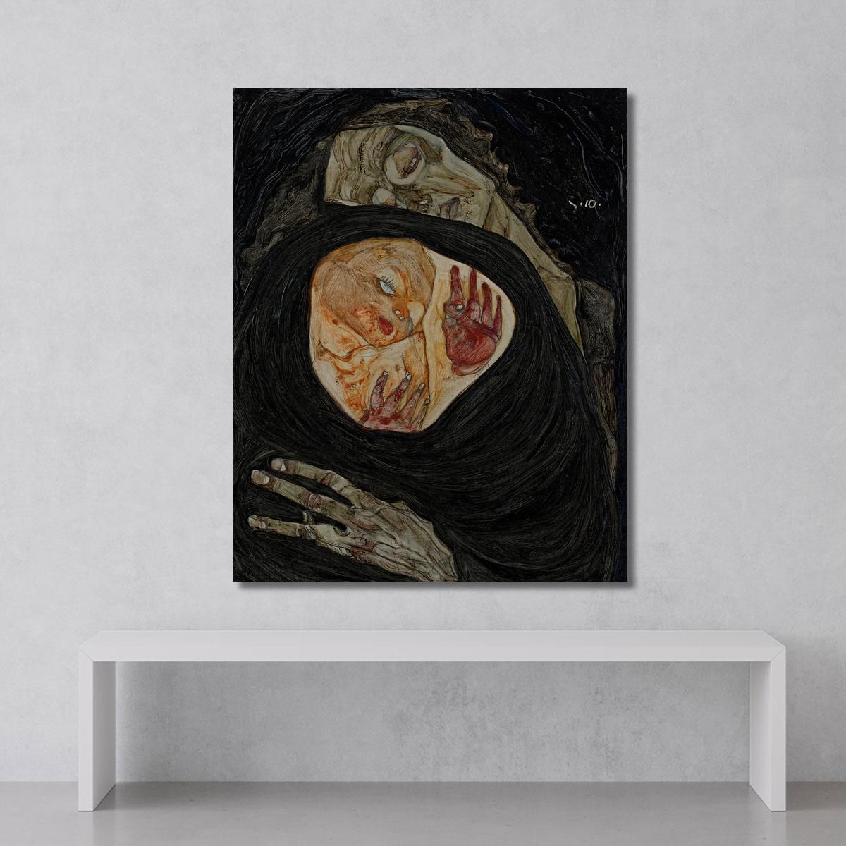Dead Mother Egon Schiele esh39 canvas print 