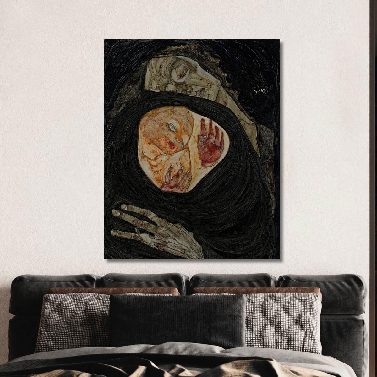 Dead Mother Egon Schiele esh39 canvas print 