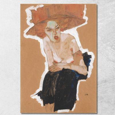 The Malicious One Egon Schiele esh43 canvas print 