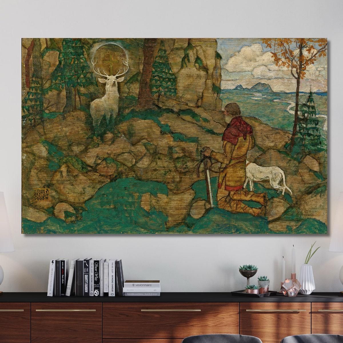 The Vision Of St. Hubert Egon Schiele esh44 canvas print 