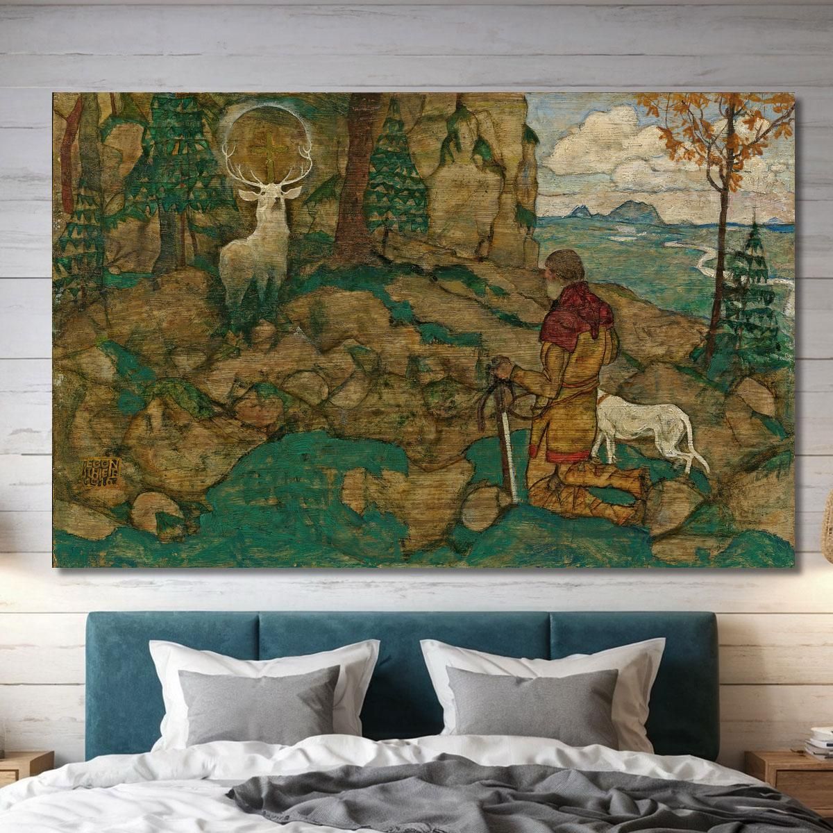 The Vision Of St. Hubert Egon Schiele esh44 canvas print 