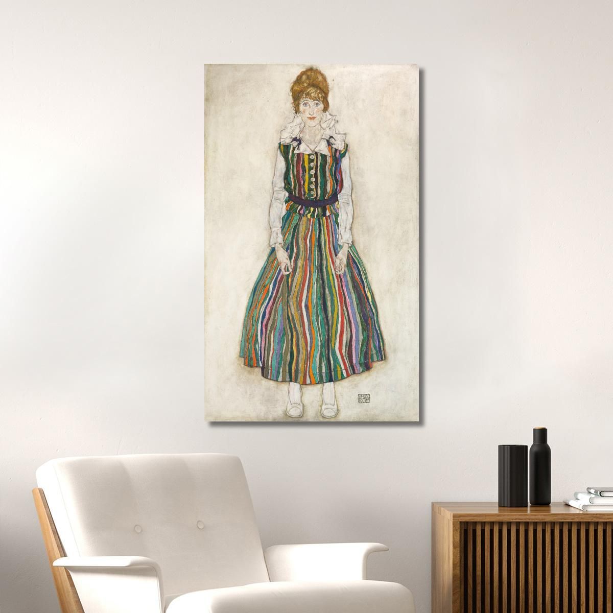 Egon Schiele - Portrait Of Edith The Artist'S Wife Egon Schiele esh47 canvas print 