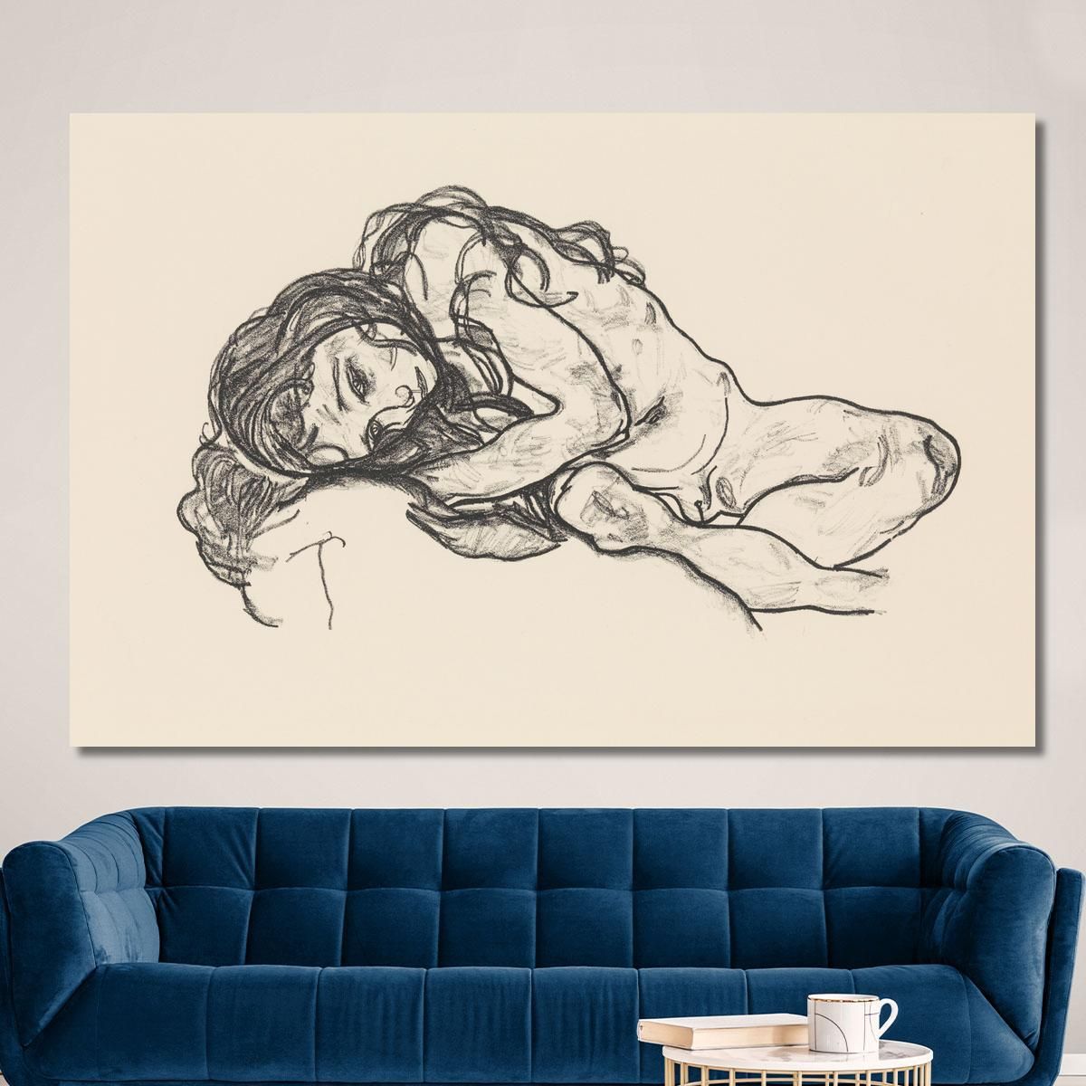 Girl Egon Schiele esh61 canvas print 