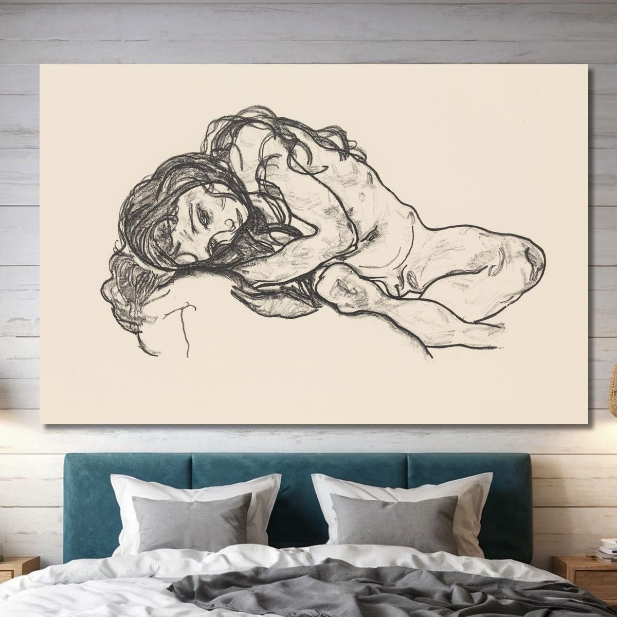 Girl Egon Schiele esh61 canvas print 