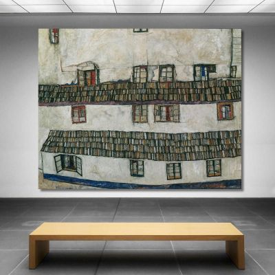House Wall With Window Egon Schiele esh68 canvas print 