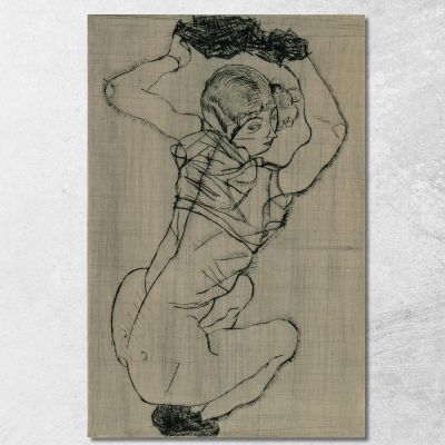 Crouching Egon Schiele esh74 canvas print 