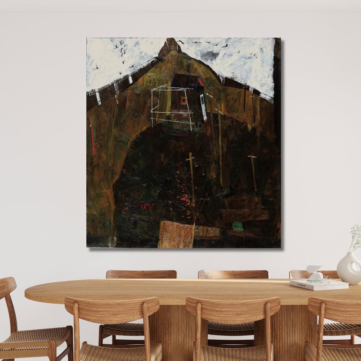 Landscape With Raven Egon Schiele esh83 canvas print 