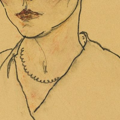 Portrait Of A Woman Lilly Steiner Egon Schiele esh117 canvas print