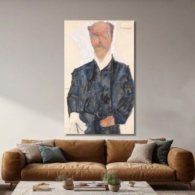 Portrait Otto Wagner Egon Schiele esh132 canvas print 