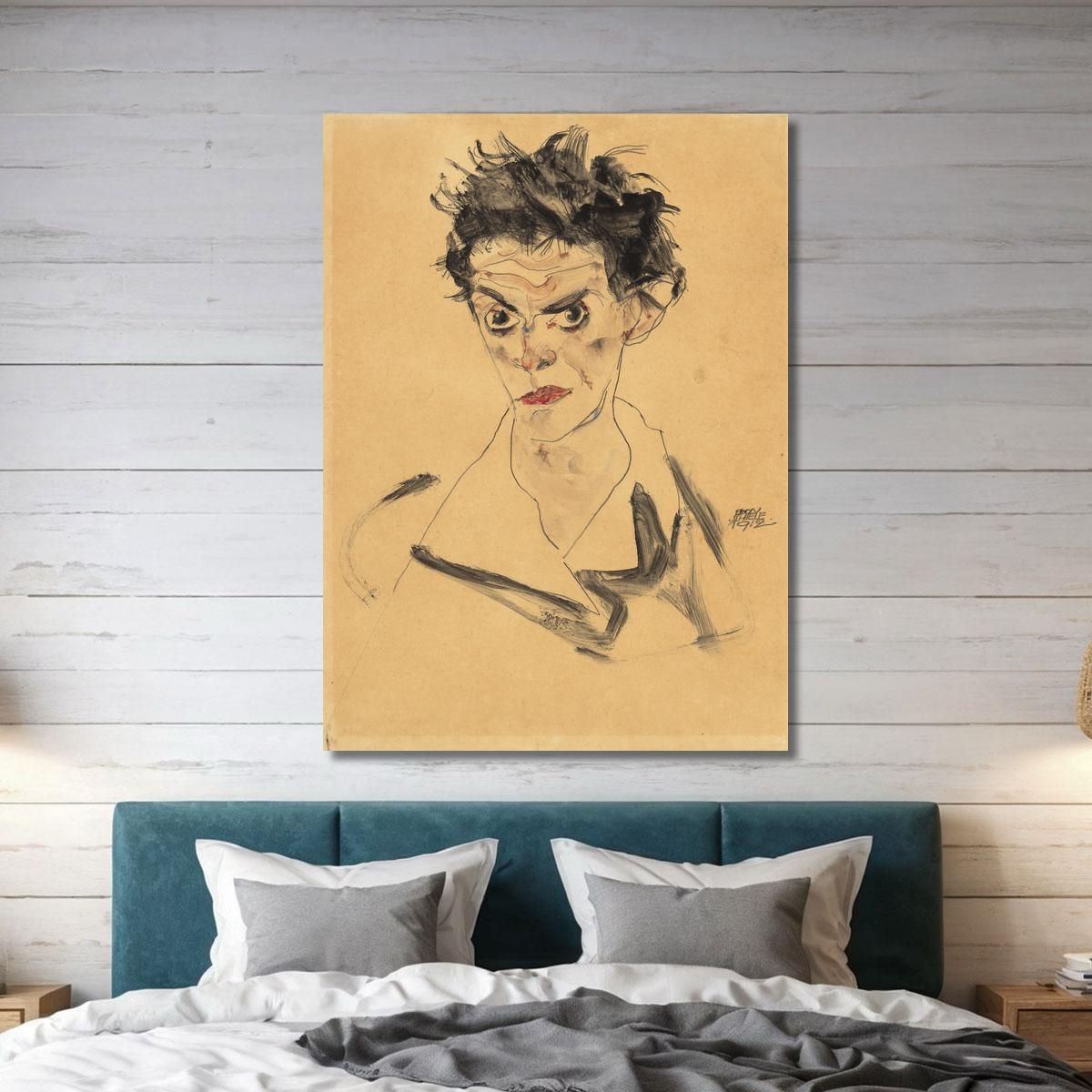 Self-Portrait 2 Egon Schiele esh152 canvas print 