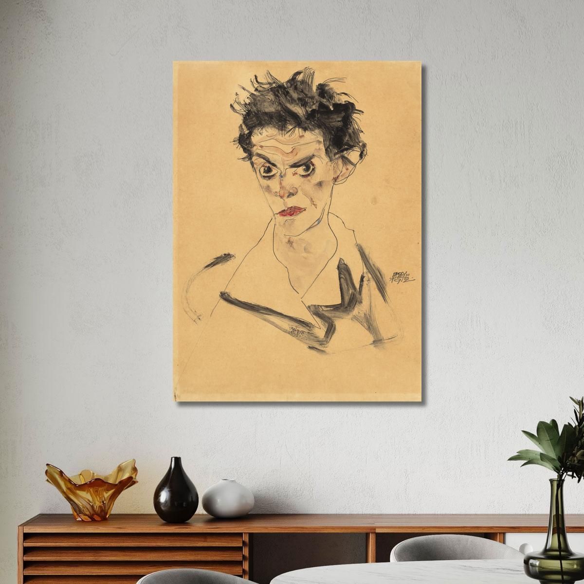 Self-Portrait 2 Egon Schiele esh152 canvas print 