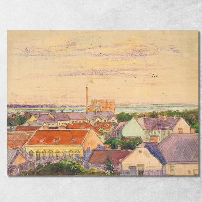 City View Egon Schiele esh174 canvas print 